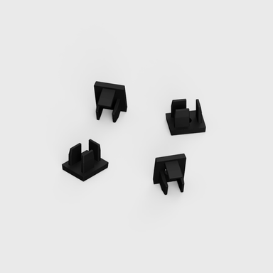 Tagra | SM8 | LED Profile End Caps | Plastic | Pack of 4 - 789-BLK-ENDCAP-1.png