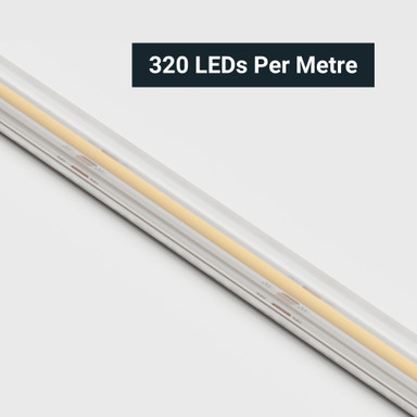 Tagra | Essential COB LED Strip Light | 320 LEDs p/m | 24V | IP65 | 8W/m | 5 & 50M Reel - EC24-IP-StripLight-CLOSE.jpg