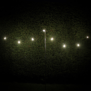 Tagra | Core Series | Connectable LED Festoon String | Black | IP44 | 500mm Spacing - Core_Pole1__30396__07050__08224.jpg