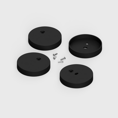 Tagra | T40 | LED Profile End Caps | Plastic | Pack of 4 - 4040CIRC_ENDCAPS.png