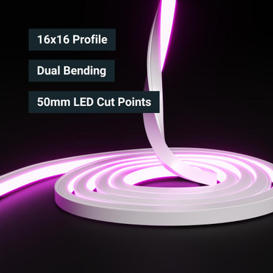 Tagra | Pro LED Neon Flex | Dual 16 | 16x16mm | RGB | 24V | IP67 | 15.4Wp/m | 5M Kit - NEONDUAL1616-RGB-SPEC.jpg