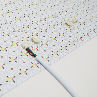 Tagra | LED Light Sheet Kit | 24V | IP20 | 15W | RGB+W | Pack of 2 - LS24-RGBW-L CABLE OFF.jpg