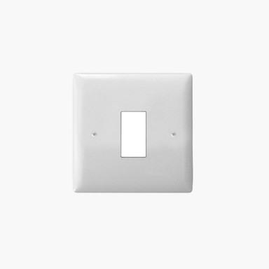 Varilight | 1-Gang | 1-Way | Push | Retractive Switch & Faceplate | White - 1G-PRSWITCH_Faceplate.jpg