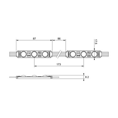 Tagra | LED Module String | Colour Series | 12V | IP65 | 3 Dot |  0.96W | RGBW | 20 PCS - TM12-RGBW3MOD.jpg