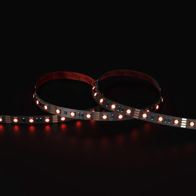 Tagra | Economy LED Strip Light | 60 LEDs p/m | 12V | IP20 | 14.4W/m | RGB | 5 & 50M Reels  - TE12-RGB-StripLight-RED.jpg