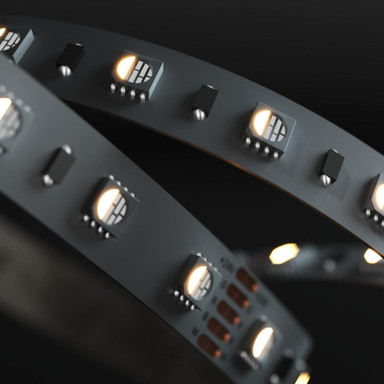 Tagra | Economy LED Strip Light | 60 LEDs p/m | 24V | IP20 | 19.2W/m | RGB+W | 5 & 50M Reels - TE24-RGBW-StripLight-ON.jpg