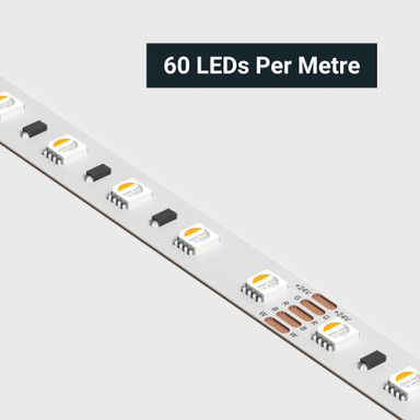 Tagra | Economy LED Strip Light | E-60 | 60 LEDs/m | 24V | IP20 | 19.2W/m | RGB+W | 5 & 50M Reels - TE24-RGBW-StripLight-CLOSE.jpg