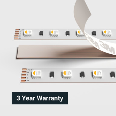 Tagra | Economy LED Strip Light | 60 LEDs/m | 24V | IP20 | 19.2W/m | RGB+W | 5 & 50M Reels - TE24-RGBW-StripLight-BACK.jpg