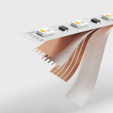 Tagra | Economy LED Strip Light | 60 LEDs p/m | 24V | IP20 | 19.2W/m | RGB+W | 5 & 50M Reels - TE24-RGBW-StripLight-EXPLODE.jpg