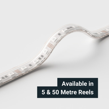 Tagra | Economy LED Strip Light | E-60 | 60 LEDs/m | 12V | IP65 | 14.4W/m | RGB | 5 & 50M Reels - TE12-RGB-IP-StripLight-BEND.jpg
