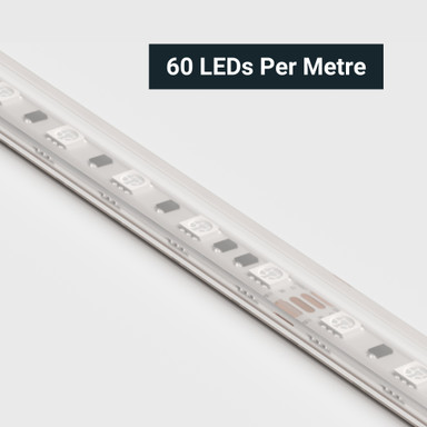 Tagra | Economy LED Strip Light | 60 LEDs p/m | 24V | IP65 | 14.4W/m | RGB | 5 & 50M Reels  - TE24-RGB-IP-StripLight-CLOSE.jpg