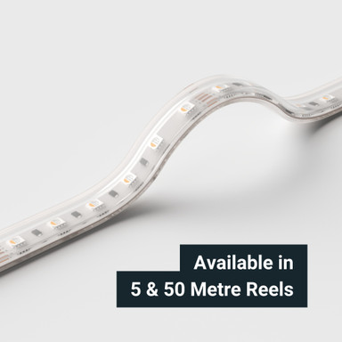 Tagra | Economy LED Strip Light | E-60 | 60 LEDs/m | 24V | IP65 | 19.2W/m | RGB+W | 5 & 50M Reels  - TE24-RGBW-IP-StripLight-BEND.jpg