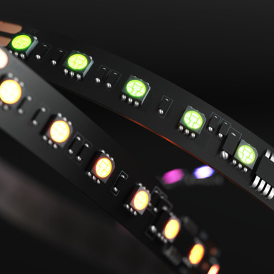 Tagra | Pixel LED Strip Light | 96 LEDs p/m | 16 pixels p/m | 24V | IP20 | 22W/m | RGB | 5 & 20M Reel - TD24-RGB-96-StripLight-ON.jpg