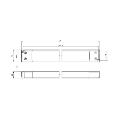 Tagra | 24V | 30W | Constant Voltage | Slimline | Non-Dimmable LED Driver | IP20 - TAGTHIN12V30W - TAGTHIN24V30W-01.jpg