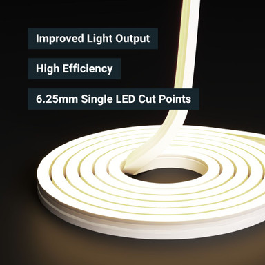 Tagra | Pro LED Neon Flex | Horizontal 12 | 12x17mm | 24V | IP67 | 11W/m | 10M Kit - NEON1217-W-SPEC1.jpg