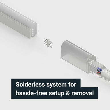 Tagra | Quick Connect Horizontal 15 | LED Neon Power Cord Kit | IP65 - NEONTOP1526-PINCONNECT.jpg