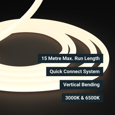 Tagra | Quick Connect LED Neon Flex | Vertical Circ 18 | 18x18mm | 24V | IP65 | 8W/m | 10M Kit - NEONCIRC18-W-COIL.jpg