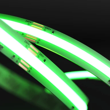 Tagra | Pro LED Strip Light | Pro COB | 840 LEDs/m | 24V | IP20 | 15.8W | RGB | 5 & 50M Reels - PC24-RGB-StripLight-ON.jpg