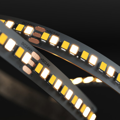 Tagra | Precision LED Strip Light | 240 LEDs/m | 24V | IP20 | 24W/m | CCT | 5 & 50M Reels - PP24-236K240-StripLight-ON.jpg
