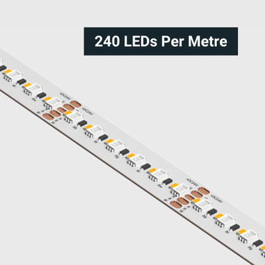Tagra | Precision LED Strip Light | 240 LEDs/m | 24V | IP20 | 22W/m | RGB+W | 5 & 50M  - PP24-RGBW240-StripLight-CLOSE.jpg