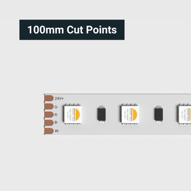 Tagra | Pro LED Strip Light | Pro SMD | 60 LEDs/m | 24V | IP20 | 21.2W/m | RGB+W | 5 & 50M - PS24-RGBW60-StripLight-CUT.jpg