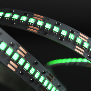 Tagra | Precision | LED Strip Light | 240 LEDs p/m | 24V | IP20 | 14.4Wp/m | RGB | 5M Reel - PP24-RGB240-StripLight-ON.jpg