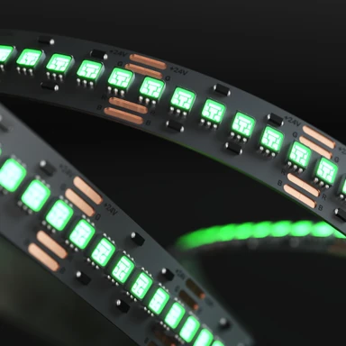 Tagra | Precision | LED Strip Light | 240 LEDs p/m | 24V | IP20 | 15.8W/m | RGB | 5M Reel - PP24-RGB240-StripLight-ON.jpg