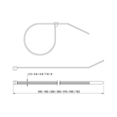 Tagra | Black Cable Ties | Pack of 100 - GCTB.jpg