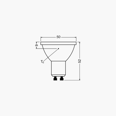Ledvance | PAR16 | Dimmable | LED Lamp | GU10 | 575lm | CRI97 - LED-GU10-97_DIMS.jpg