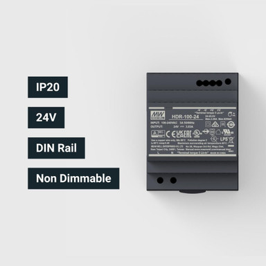Mean Well | Din Rail | HDR | 24V | Constant Voltage | Non-Dimmable Power Supply | IP20 - HDR-24_SPEC.jpg
