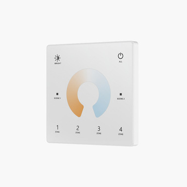 Tagra | RF 2.4GHz | Battery Powered | LED Wall Plate | CCT | 4 Zones - BP4CCT-W-FRONT.jpg