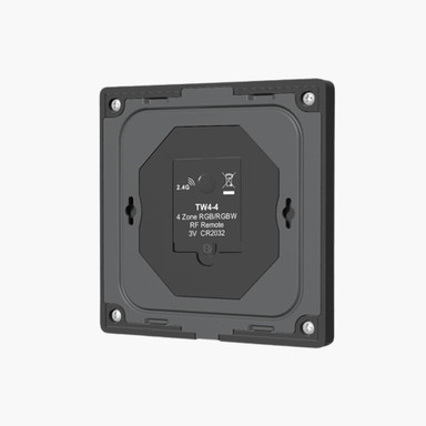 Tagra | RF 2.4GHz | Battery Powered | LED Wall Plate | RGB+W | 4 Zones - BP4RGBW-B-BACK.jpg