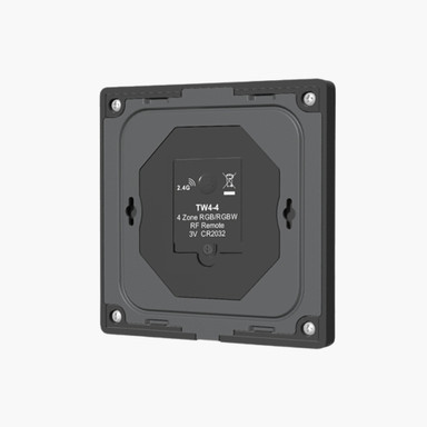 Tagra | RF 2.4GHz | Battery Powered | LED Wall Plate | RGB+W | 4 Zones - BP4RGBW-B-BACK.jpg