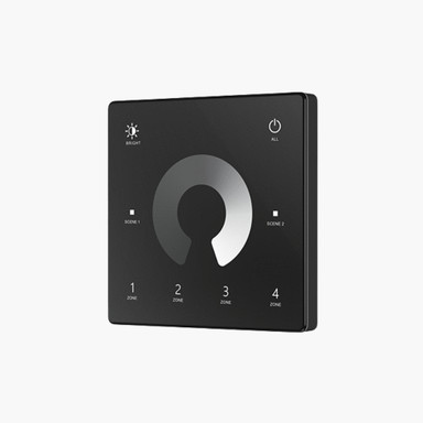 Tagra | RF 2.4GHz | Battery Powered | LED Wall Plate | Single Colour | 4 Zones - BP4SC-B-FRONT.jpg