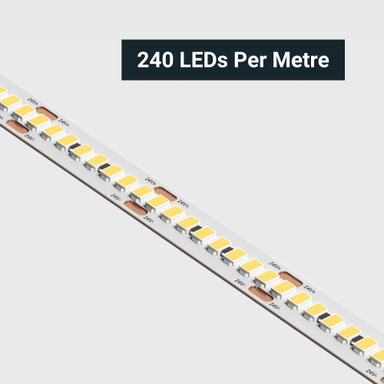 Tagra | Lumen LED Strip Light | Bright 10 | 240 LEDs/m | 24V | IP65 Nano | 22 | 5 & 50M Reels - LP24-240-StripLight-CLOSE.jpg