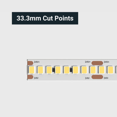 Tagra | Lumen LED Strip Light | Bright 10 | 240 LEDs/m | 24V | IP65 Nano | 22 | 5 & 50M Reels - LP24-240-StripLight-CUT.jpg