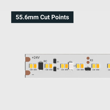 Tagra | Pro LED Strip Light | Dim to Warm | 252 LEDs p/m | 24V | IP20 | 16.5 | 1800-3000K | 5M Reel - PS24-DTW-StripLight-CUT.jpg