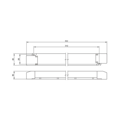 LTECH | 24V | 150W | Constant Voltage | DALI Dimmable LED Driver | IP20 (new) - LM-150-G1D2_Dims.jpg