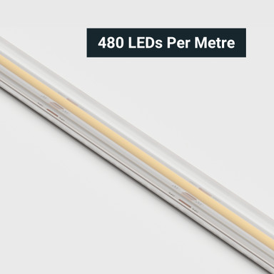 Tagra | Economy LED Strip Light | E-COB | 480 LEDs/m | 24V | IP65 | 10.5 | 5 & 50M Reels - EC24-65B-StripLight-CLOSE.jpg