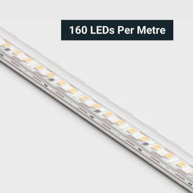 Tagra | Pro LED Strip Light | Pro SMD | 160 LEDs/m | 24V | IP67 | 15.8 | 5 & 50M Reels - PS24-160-67-StripLight-CLOSE.jpg