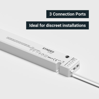 Syndeo by Tagra | 24V | 60W | Slimline Plug & Play LED Driver | IP20 - SYNTHIN-24V-60W_PORTS.jpg
