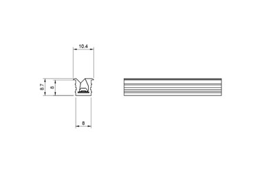 Tagra | Joinery LED Neon Flex | Recessed Angled Beam | Cut Anywhere | 10x8.7mm | 24V | IP20 | 9.9W/m | 30M Reel - NEONRANGLE.jpg