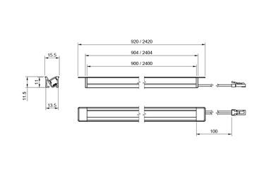 Syndeo by Tagra | Linear Angled | Recessed | Joinery LED Light Bar | Cut Anywhere | 24V | IP20 - SYN-ALB.jpg