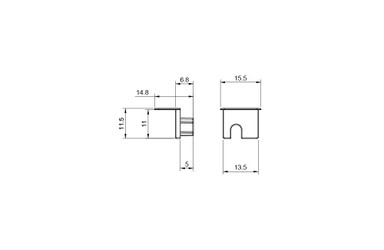 Syndeo by Tagra | Recessed Angled Beam | Linear Joinery Light End Caps | Pack of 4 - SYN-ALB-ENDCAP.jpg