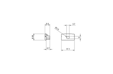 Syndeo by Tagra | Surface Direct Beam | Linear Joinery Light End Caps | Pack of 4 - SYN-SMLB-ENDCAP.jpg