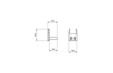 Syndeo by Tagra | Edge Glass | Light Bar End Caps | Plastic | Pack of 4 - SYN-GSLB-ENDCAP.jpg