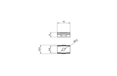 Syndeo by Tagra | Recessed Direct Beam | Micro | Linear Joinery Light Mounting Clips | Pack of 4 - SYN-LB-MOUNTCLIP.jpg