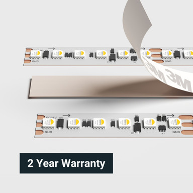 Tagra | Pixel LED Strip Light | 120 LEDs p/m | 20 pixels p/m | 24V | IP20 | 36W/m | RGB+W | 5M Reel - TD24-RGBW120-StripLight-BACK.jpg