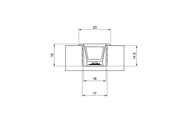 Tagra | 16 x 16mm | Recessed | LED Diffuser | Silicone | 20 & 50 Metre - SILP1616.jpg