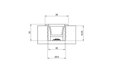 Tagra | 20 x 20mm | Recessed | LED Diffuser | Silicone | 20 & 50 Metre - SILP2020.jpg